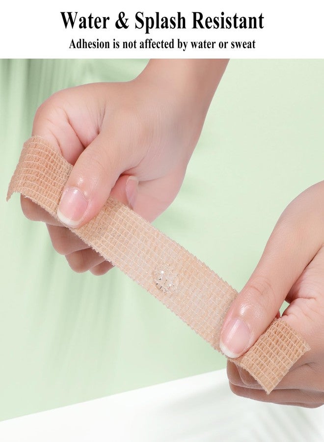 Wanmu 8 Rolls 1 inch Big Toe Protectors Bandage, Self Adhesive Toe Covers Guards for Men, Women, Runners Pain Relief, Thumb, Finger, Wrist, Ankle, Vet Wrap, Broken Little Toenail Tape (Skin Color) - Image 4